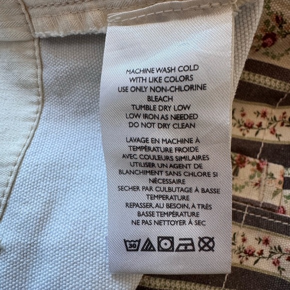 NWT Free People Super Sonic Stripe Print Low Rise Slim Utility Pants Size 6 - Picture 9 of 9